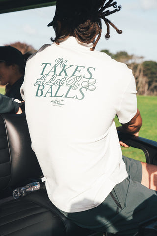 PIQUE SS POLO/BALLSY CHALK