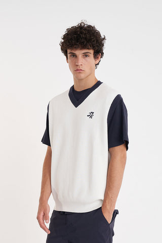 BUNKER KNIT VEST CHALK