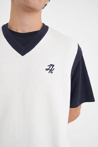 BUNKER KNIT VEST CHALK