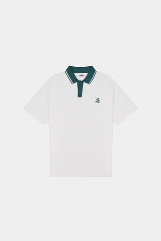 CHECK SS POLO CHALK