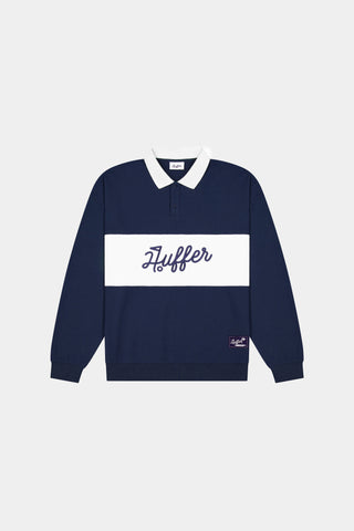 PIQUE RUGBY CREW NAVY/CHALK