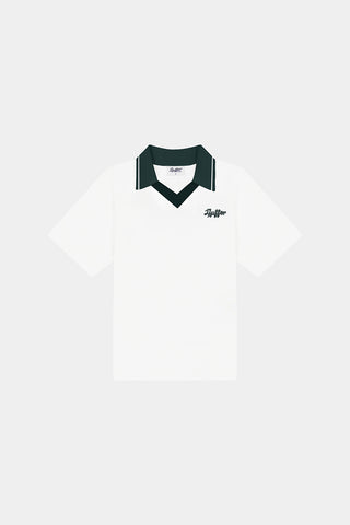 BIRDIE SS POLO CHALK/GOLF GREEN