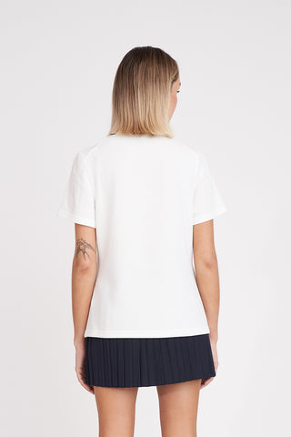 BIRDIE SS POLO CHALK/GOLF GREEN