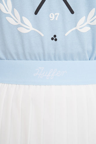 BIRDIE PLEATED GOLF SKORT CHALK