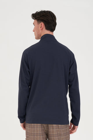 TECH QUARTER ZIP NAVY