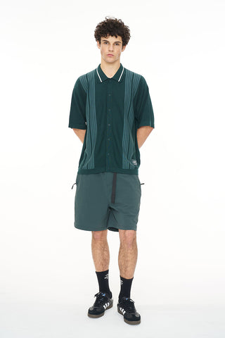 MENS KNIT SHIRT GOLF GREEN