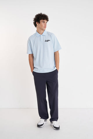 PIQUE SS POLO/CAN'T DENY CLUB BLUE
