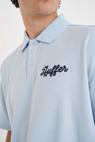 PIQUE SS POLO/CAN'T DENY CLUB BLUE