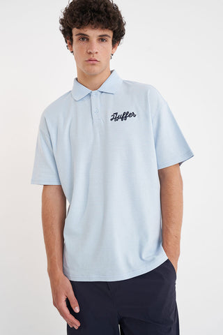 PIQUE SS POLO/CAN'T DENY CLUB BLUE
