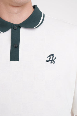 CHECK PAR SS POLO CHALK