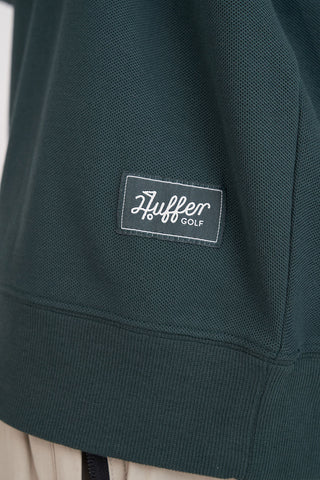 PIQUE RUGBY CREW GOLF GREEN