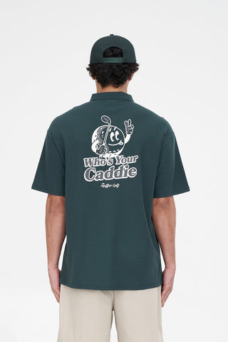 PAR SS POLO/YOUR CADDIE GOLF GREEN