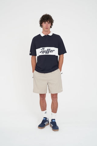 PAR LINE SS POLO NAVY/CHALK