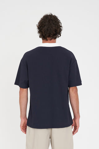 PAR LINE SS POLO NAVY/CHALK