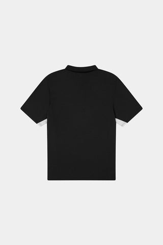 TECH PANEL SS POLO BLACK/CHALK