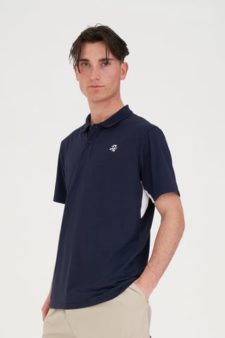 TECH PANEL CLASSIC POLO NAVY/WHITE