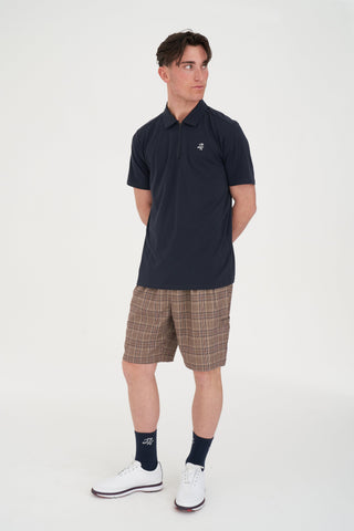 MENS TECH ZIP POLO NAVY