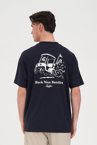 BLOCK TEE 220/BACK NINE NAVY