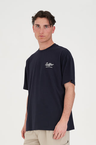 BLOCK TEE 220/BACK NINE NAVY