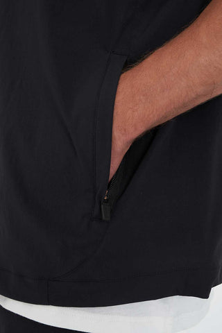 TECH 1/4 ZIP VEST BLACK