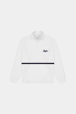 WMNS CLUB ¼ ZIP CREW CHALK/NAVY
