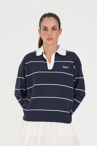 WMNS ACRES KNIT POLO NAVY