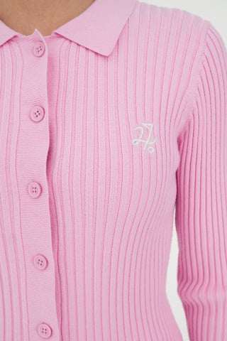WMNS FIELDS RIB CARDIGAN CAMELLIA