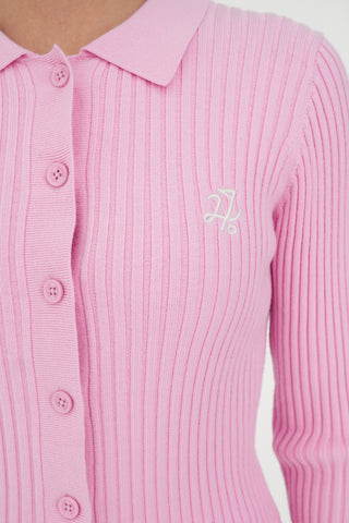WMNS FIELDS RIB CARDIGAN CAMELLIA