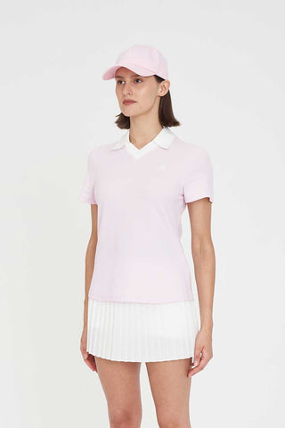 WOMENS BIRDIE SS POLO/PAR 97 PETAL