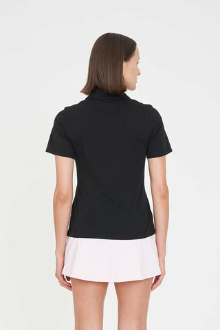WOMENS TECH BIRDIE SS POLO BLACK