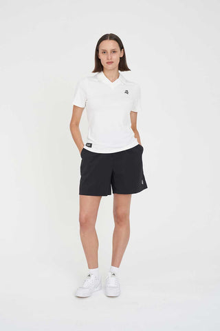 WOMENS TECH BIRDIE SS POLO CHALK
