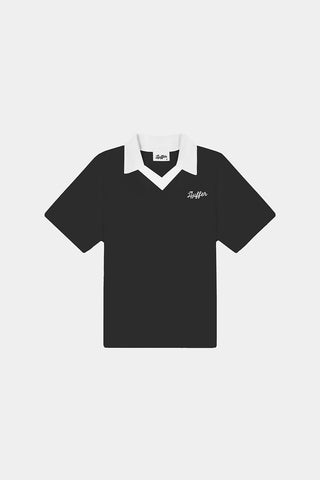 WOMENS TECH BIRDIE SS POLO BLACK