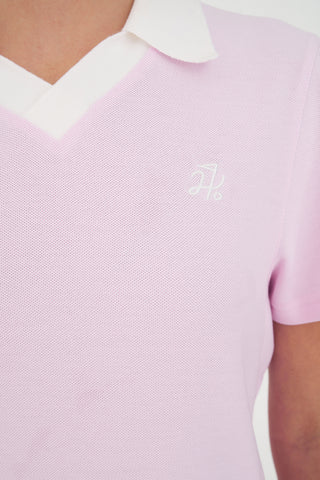 WMNS BIRDIE POLO CAMELLIA/WHITE